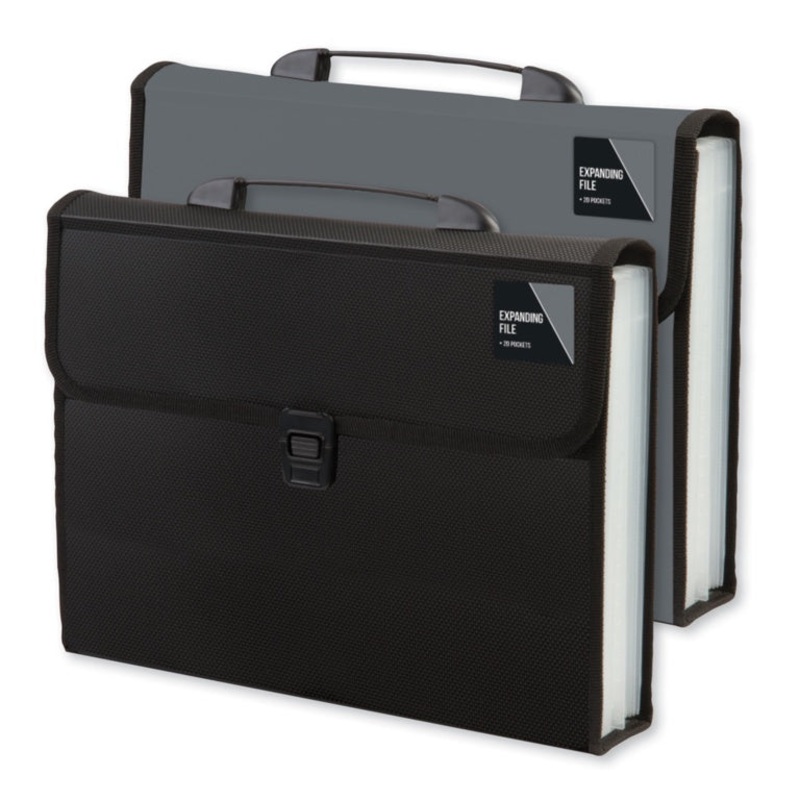 Anker 20 Pocket Expanding File – Black /Grey