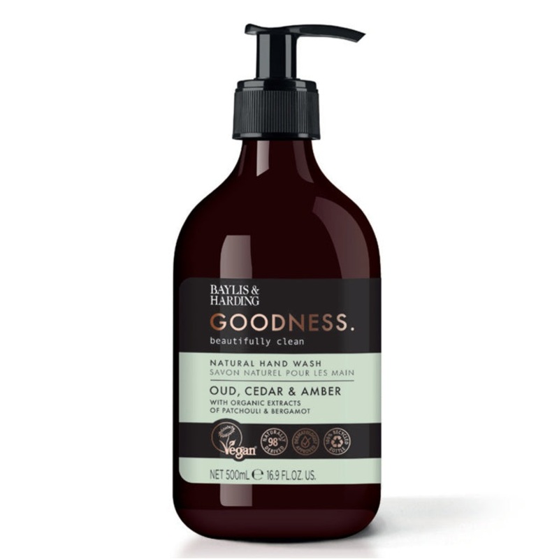 Baylis & Harding Hand Wash 500ml – Oud, Cedar & Amber