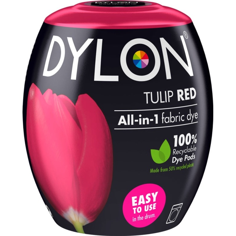 Dylon All in 1 Fabric Dye – Tulip Red