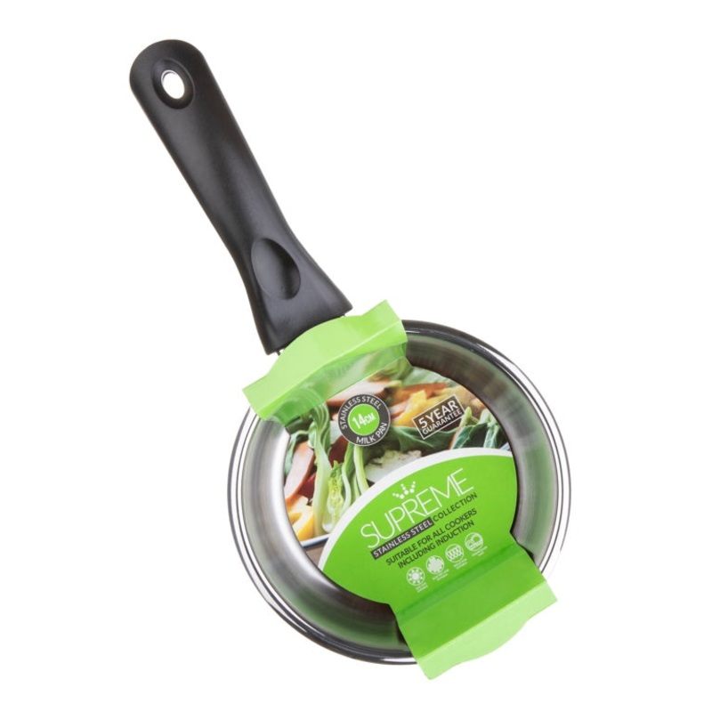 Pendeford Stainless Steel Collection Milk Pan 30oz – 15cm