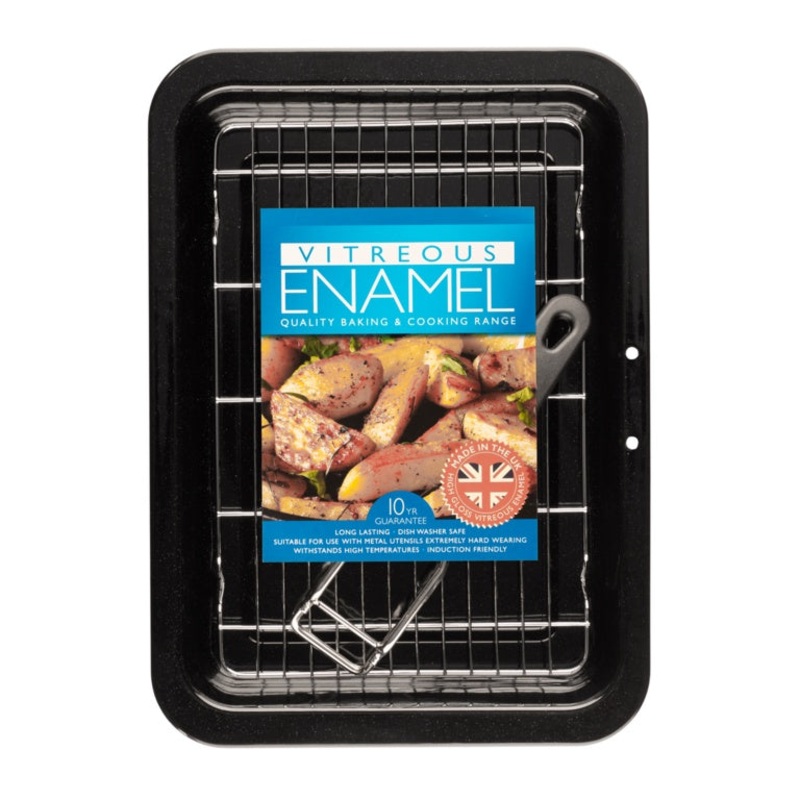 Pendeford Vitreous Enamel Bakeware Grill pan with Tray – 28 x 23cm