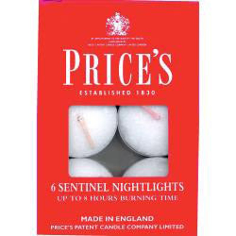 Price’s Candles Sentinel Nightlights – Pack 6