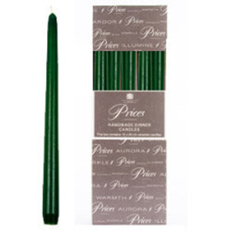 Price’s Candles Venetian 10 Candle – Pack 10 Green