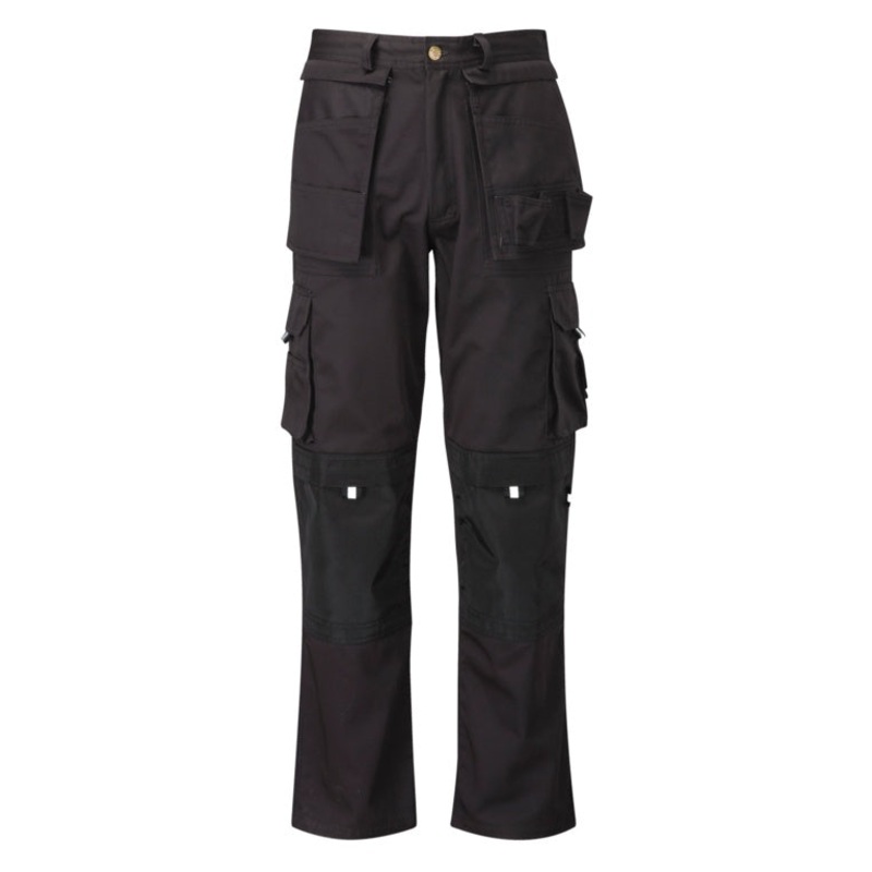 Orbit Pro Black Multi Pocket Trousers – 34L