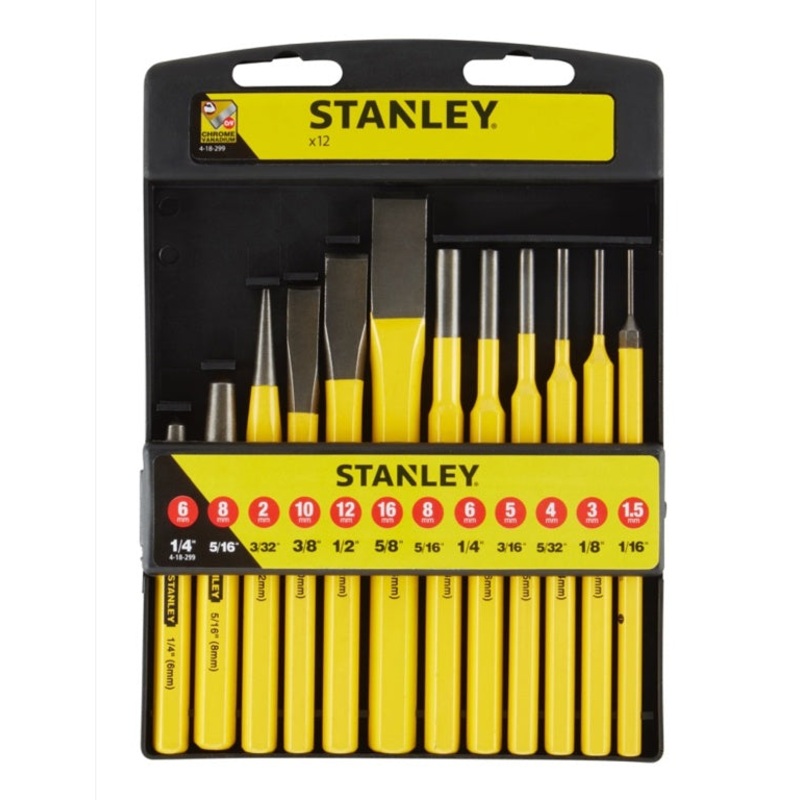 Stanley Punch And Chisel Kit – 12 Piece