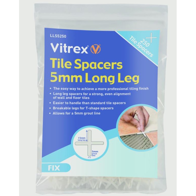 Vitrex Long Leg Tile Spacers – 5×250