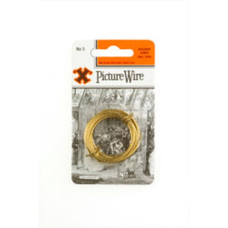 X Brass Picture Wire (Blister Pack) – No. 3