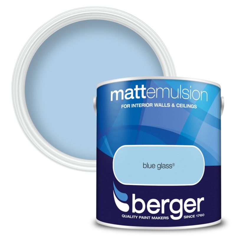 Berger Matt Emulsion 2.5L – Blue Glass
