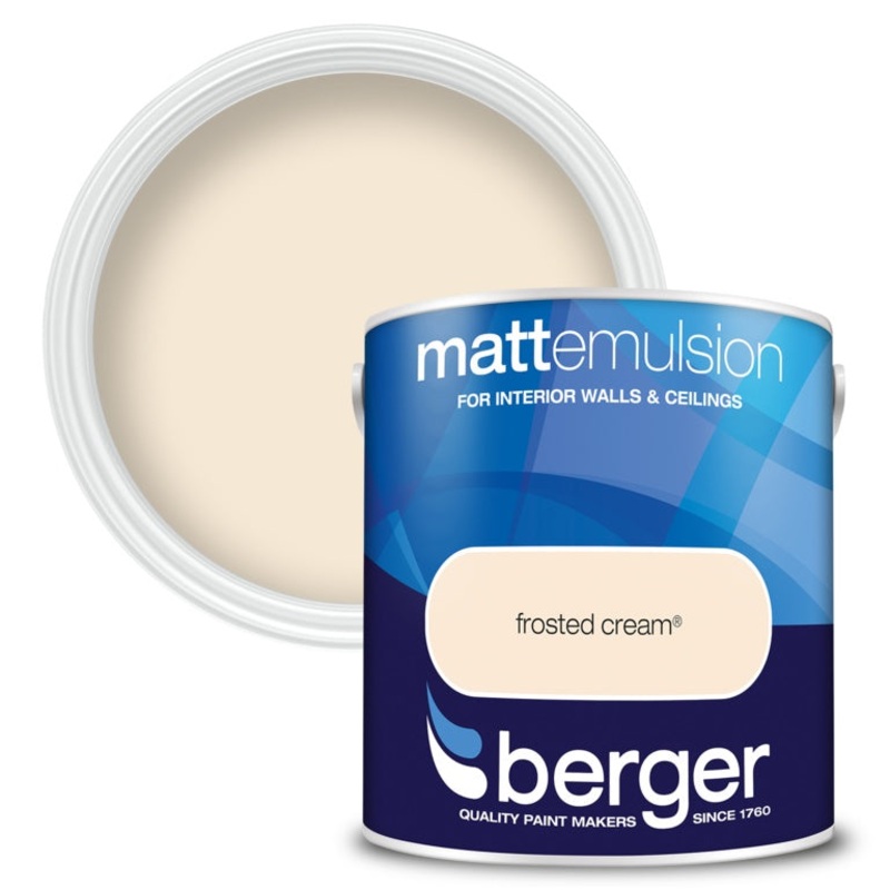 Berger Matt Emulsion 2.5L – Frosted Cream