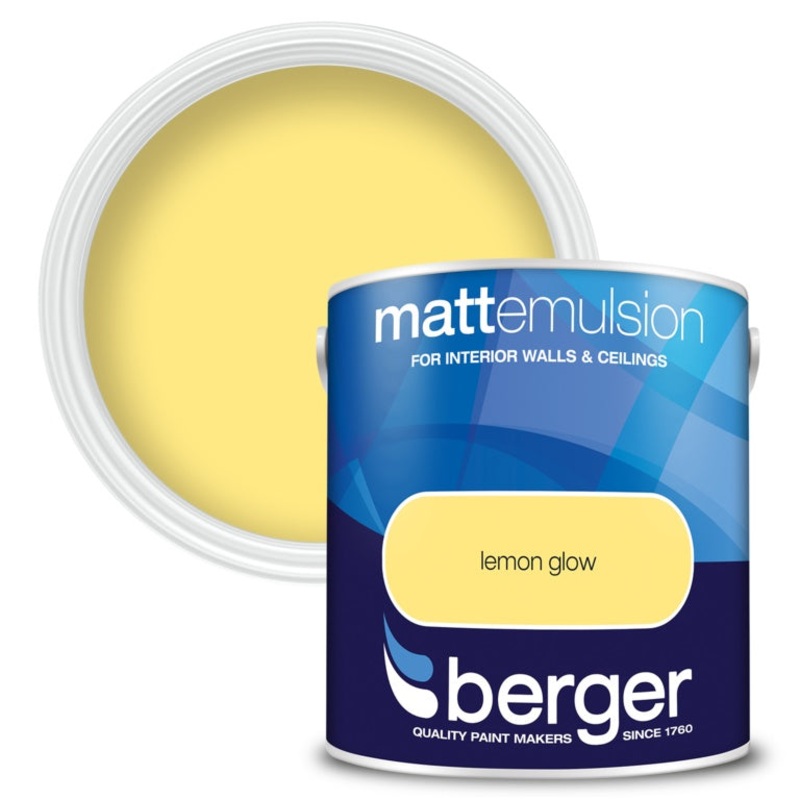 Berger Matt Emulsion 2.5L – Lemon Glow