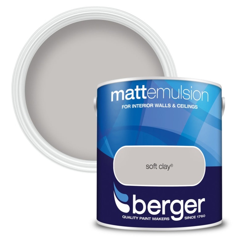 Berger Matt Emulsion 2.5L – Soft Clay