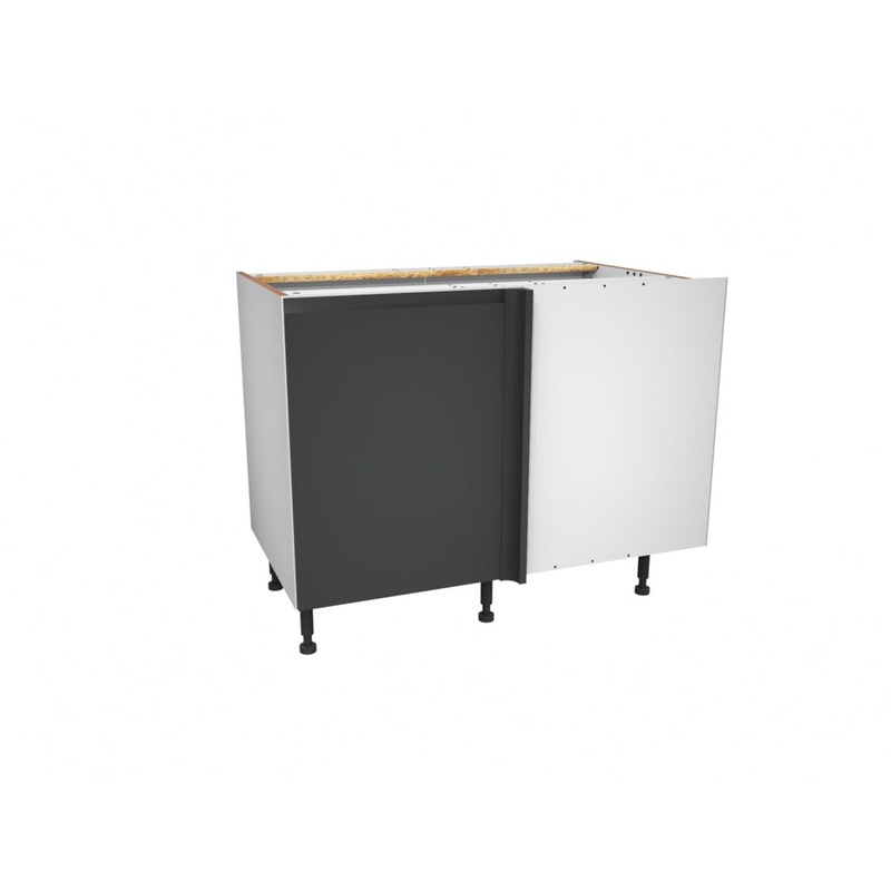 Gower Rapide+ Capri Dark Matt Grey Corner Base Unit – 1000mm