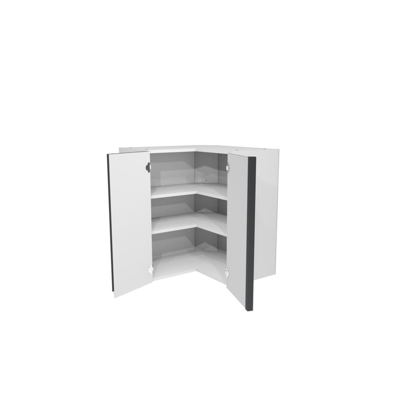 Gower Rapide+ Capri Dark Matt Grey Larder Corner Wall Unit – 635mm