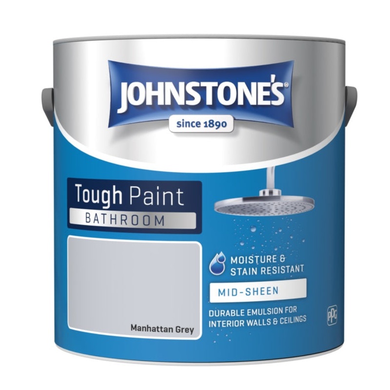 Johnstone’s Bathroom Midsheen 2.5L – Manhattan Grey