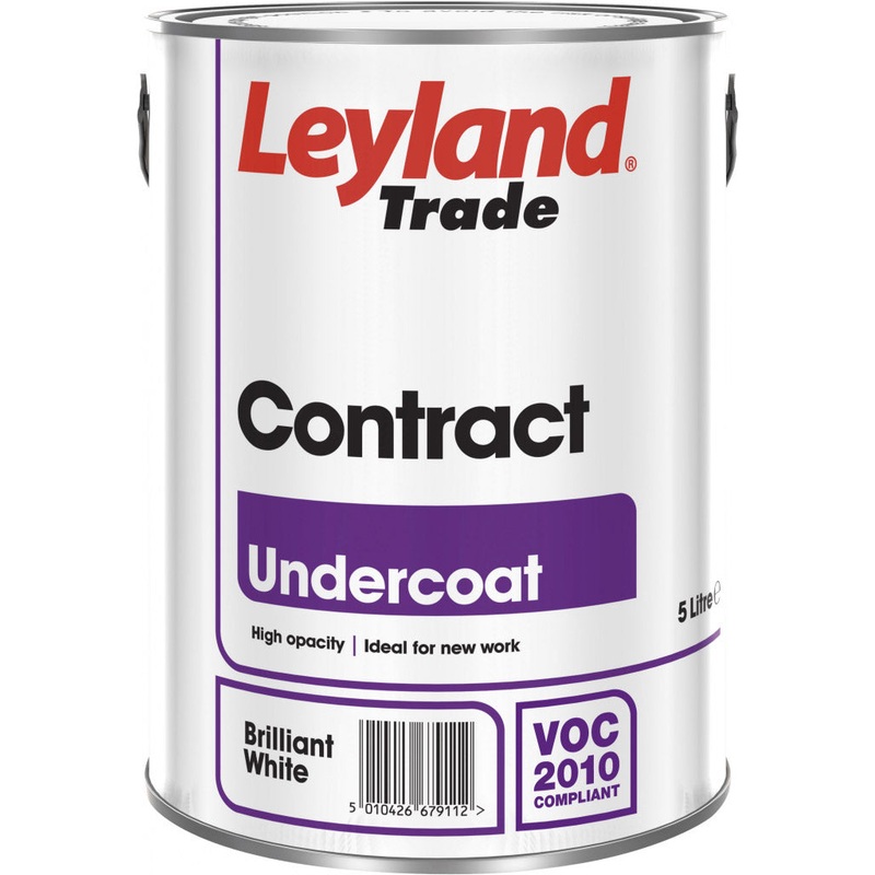 Leyland Trade Contract Undercoat – 5L Brilliant White