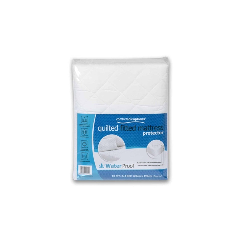 Ottoman Waterproof Mattress Protector – 3/4 Bed Size