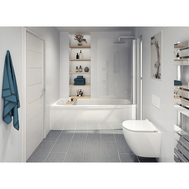 Perform Panel White Gloss Bathroom and Shower Panel – 2400mm x 1180mm 5203