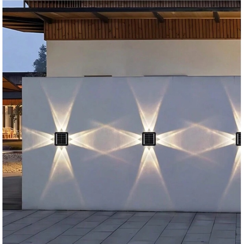 Extrastar LED Solar 4 Way Wall Lamp Warm White – 3000k