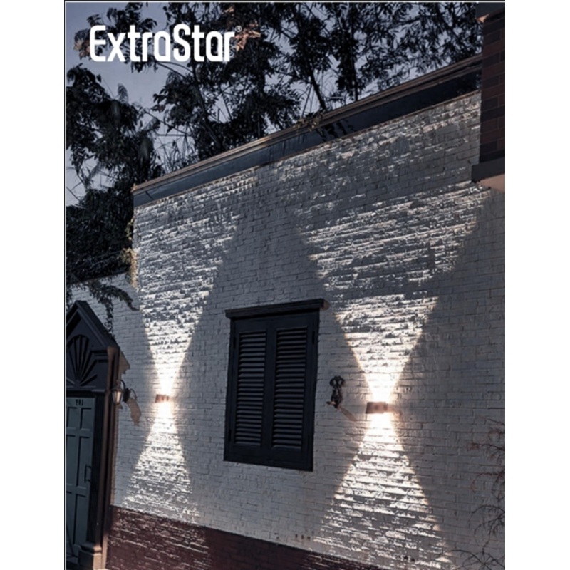 Extrastar LED Solar Up & Down Wall Lamp Warm White – 3000k