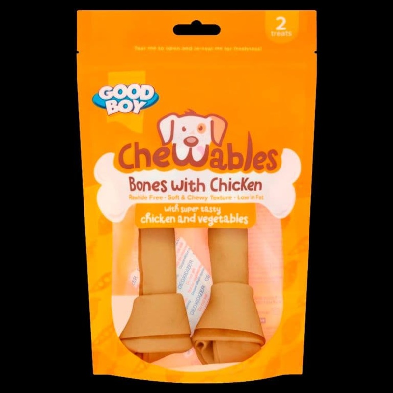 Good Boy Chewables Chicken & Veg Bones – 158g