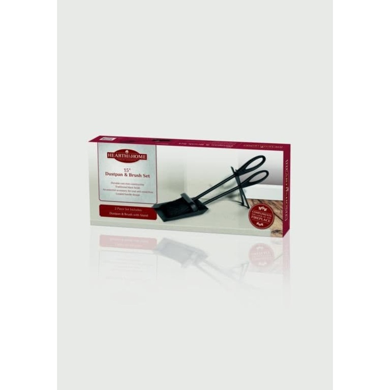 Hearth & Home Fireside Dustpan And Brush Set – Black 15