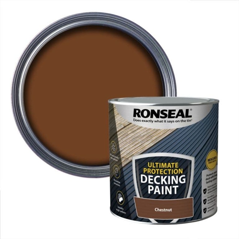 Ronseal Ultimate Protection Decking Paint 2.5L – Chestnut