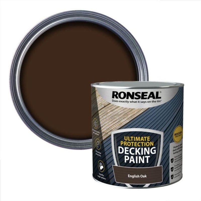 Ronseal Ultimate Protection Decking Paint 2.5L – English Oak