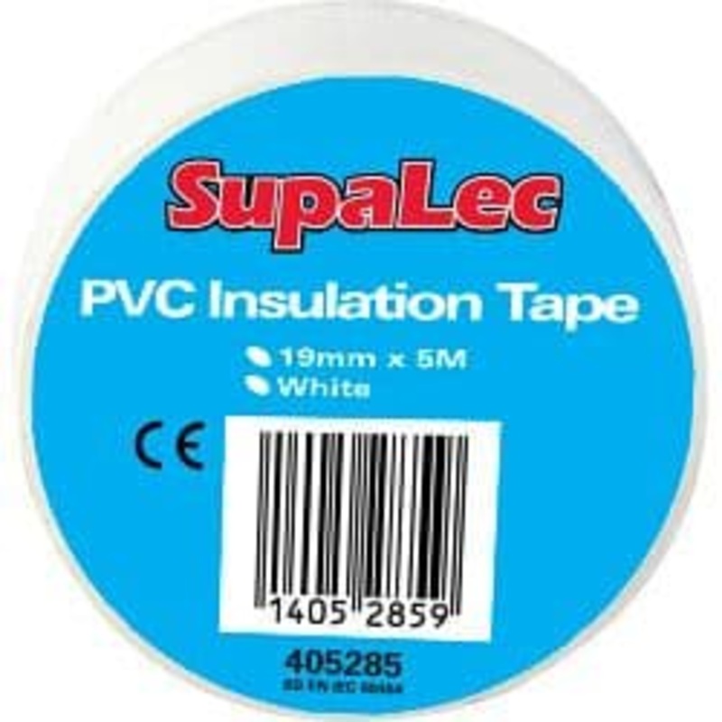 Securlec PVC Insulation Tape Pack 10 – White 5m