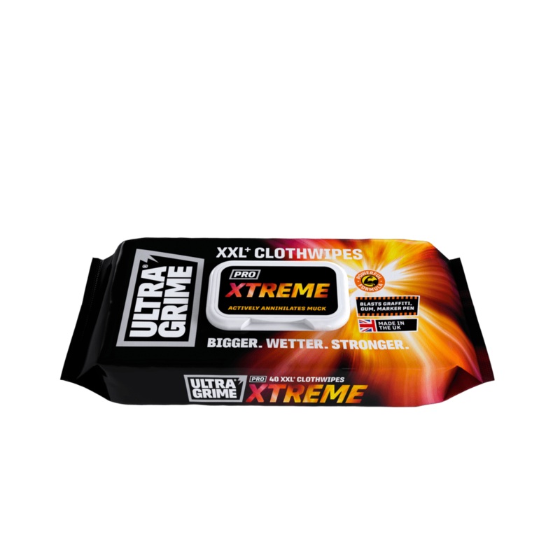 Ultragrime Pro Xtreme XXL Clothwipes – Pack 40