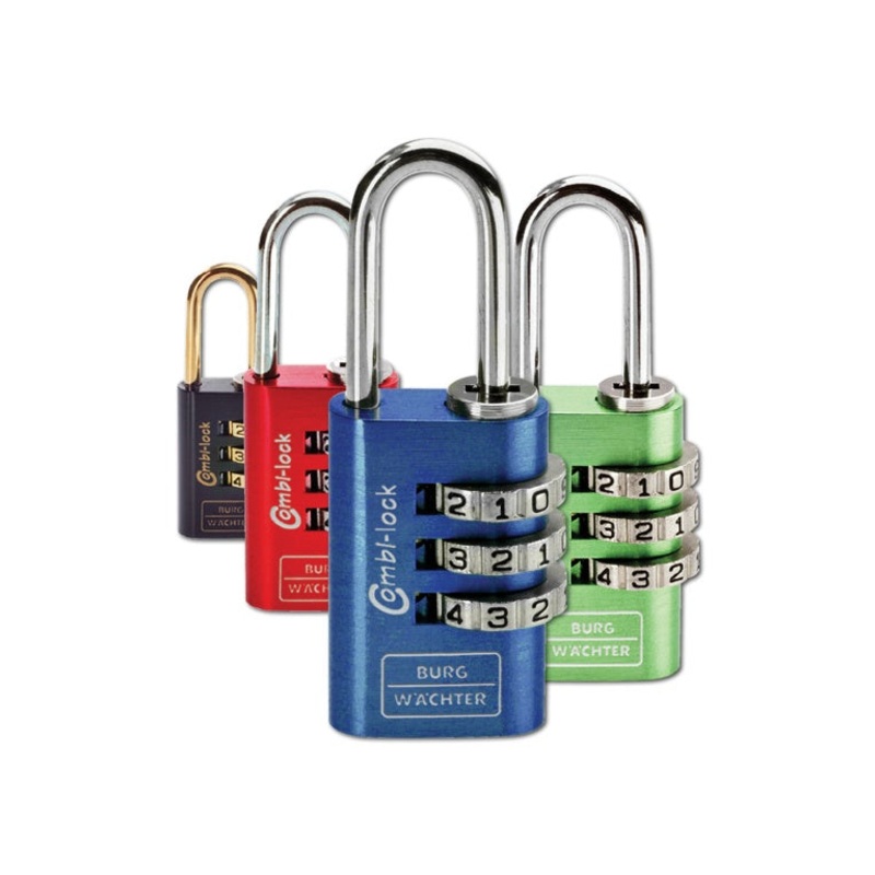 Burg-Wchter 3 Dial Aluminium Combination Padlock – 20mm