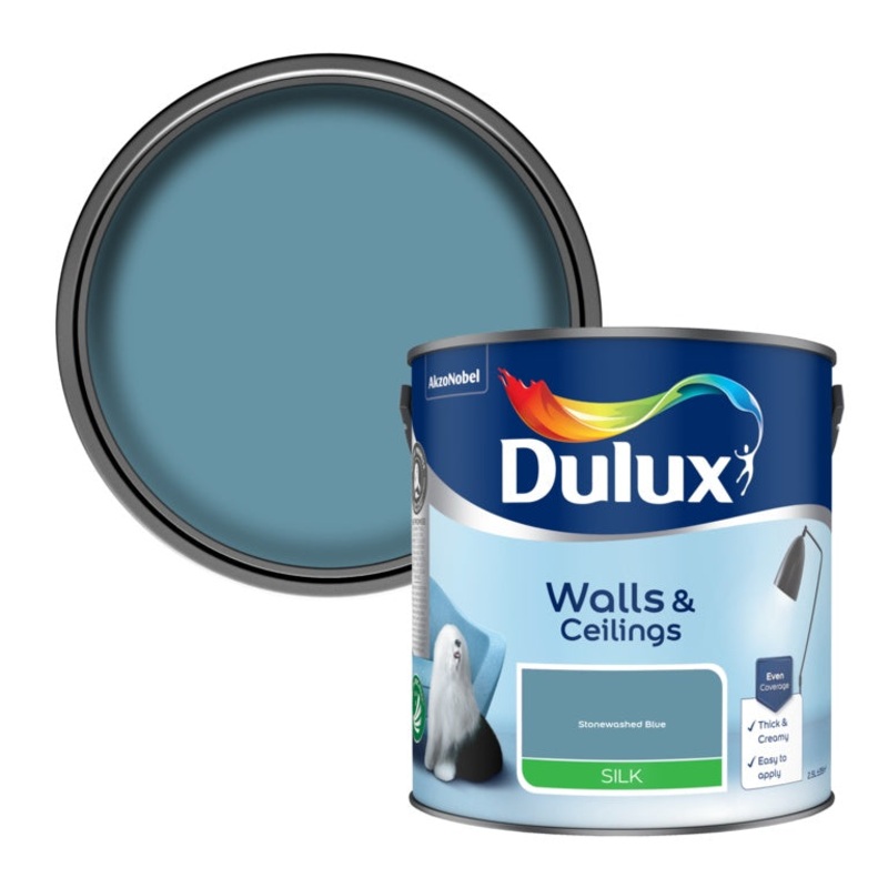 Dulux Silk 2.5L – Stonewashed Blue