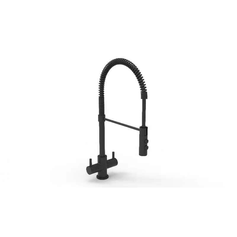 Reginox Titania Matt Black Dual Lever Chef Mixer Tap