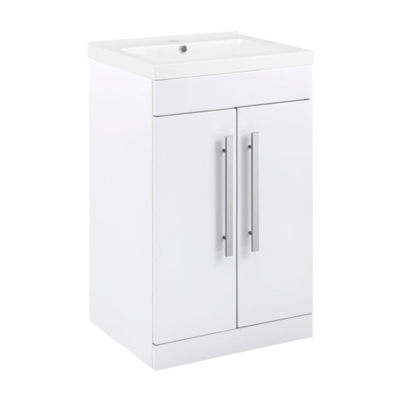 SP Avalon 2 Door Gloss White Basin Unit – 500mm