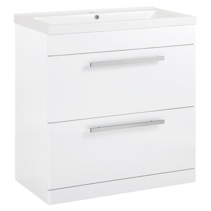 SP Avalon 2 Drawer Gloss White Basin Unit – 800mm