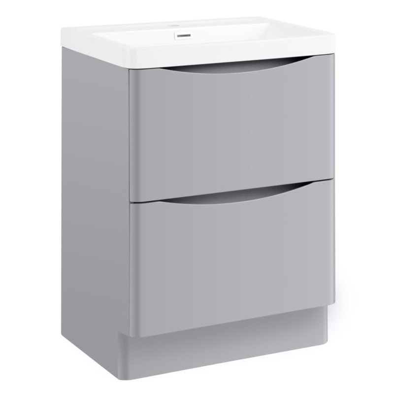 SP Ocata Grey Floor Standing Vanity Unit – 600mm