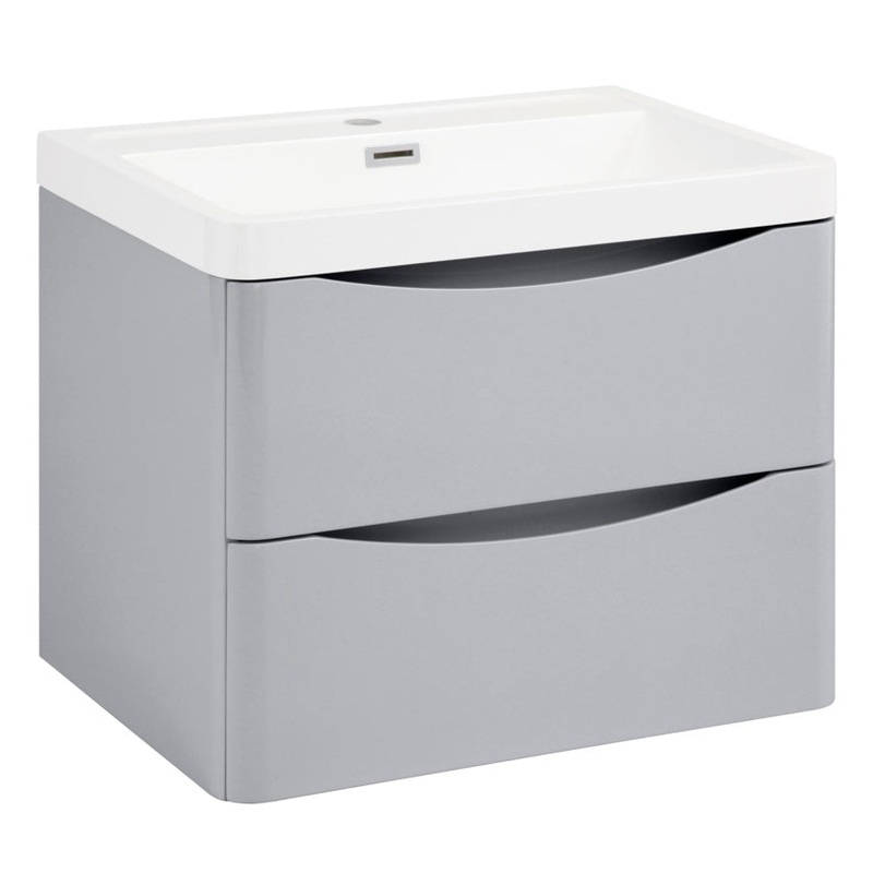 SP Ocata Grey Wall Hung Vanity Unit – 600mm