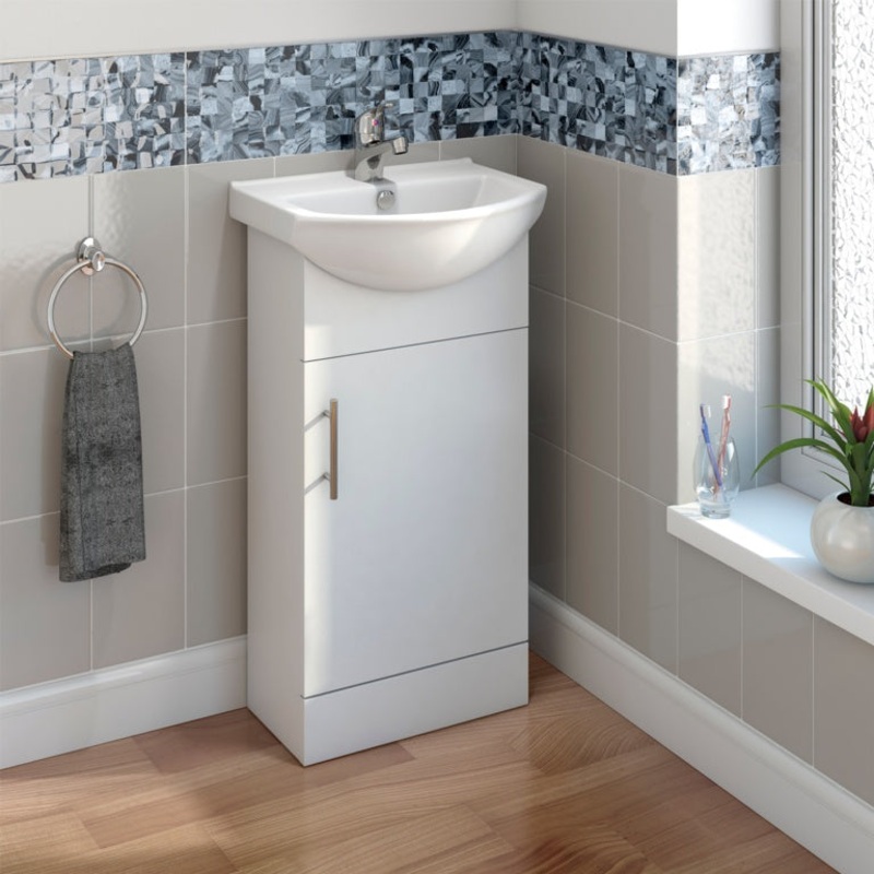 SP Rydal White Single Door Unit – 400mm