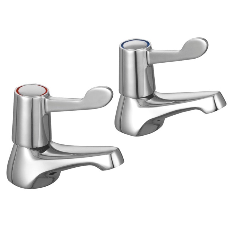 SupaPlumb Lever Bath Taps – H: 98mm D:115mm Diameter: 44mm