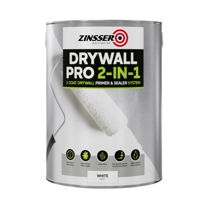Zinsser Drywall Pro 2in1 Primer & Sealer – 5L