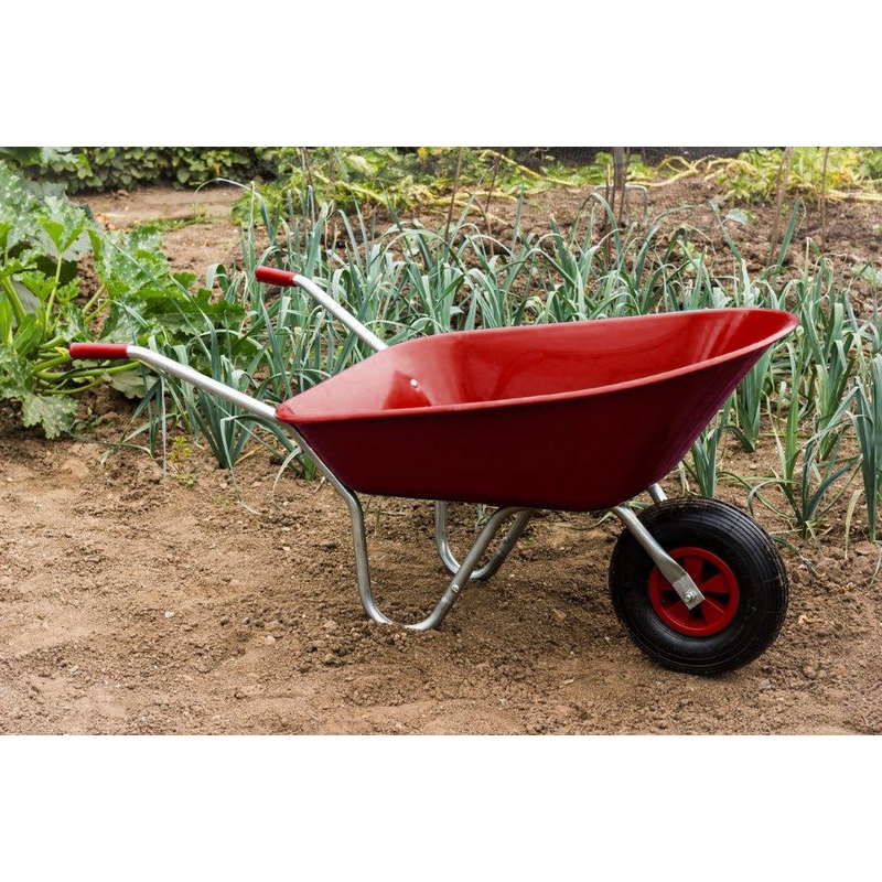 Ambassador Boxed Wheelbarrow 85L – Red