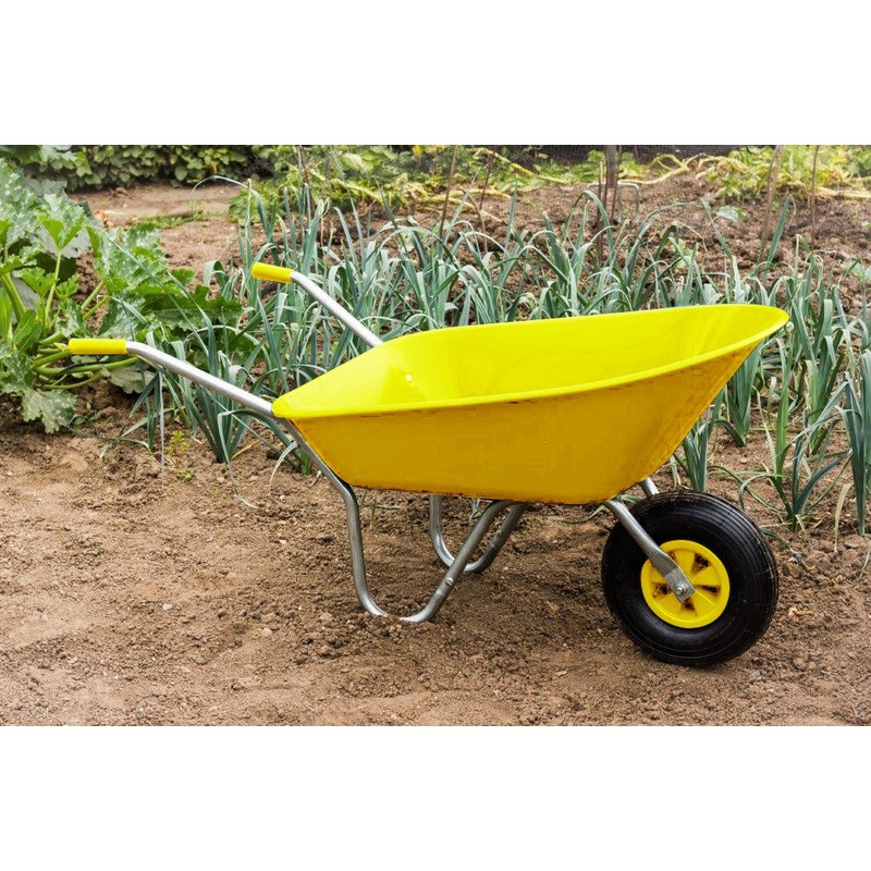 Ambassador Boxed Wheelbarrow 85L – Yellow