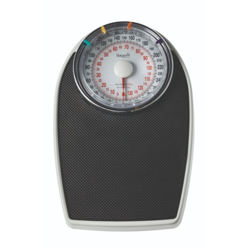 Blue Canyon Doctors Style Mechanical Bathroom Scale – White/Black