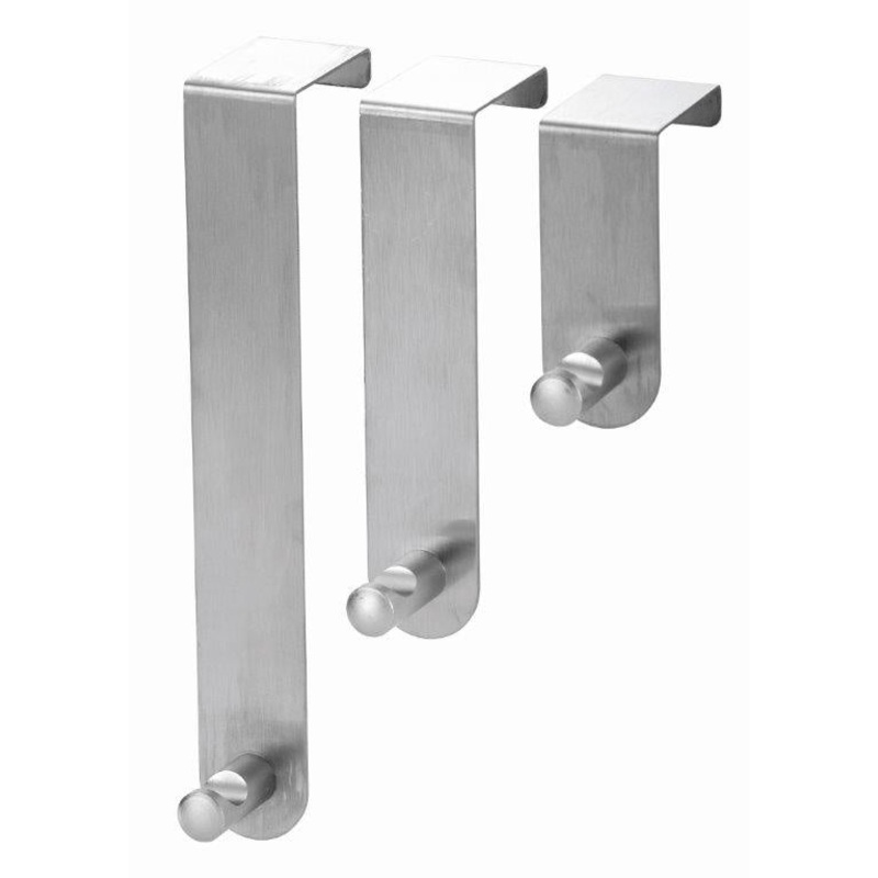 Blue Canyon Stainless Steel Over Door Hooks – Set 3