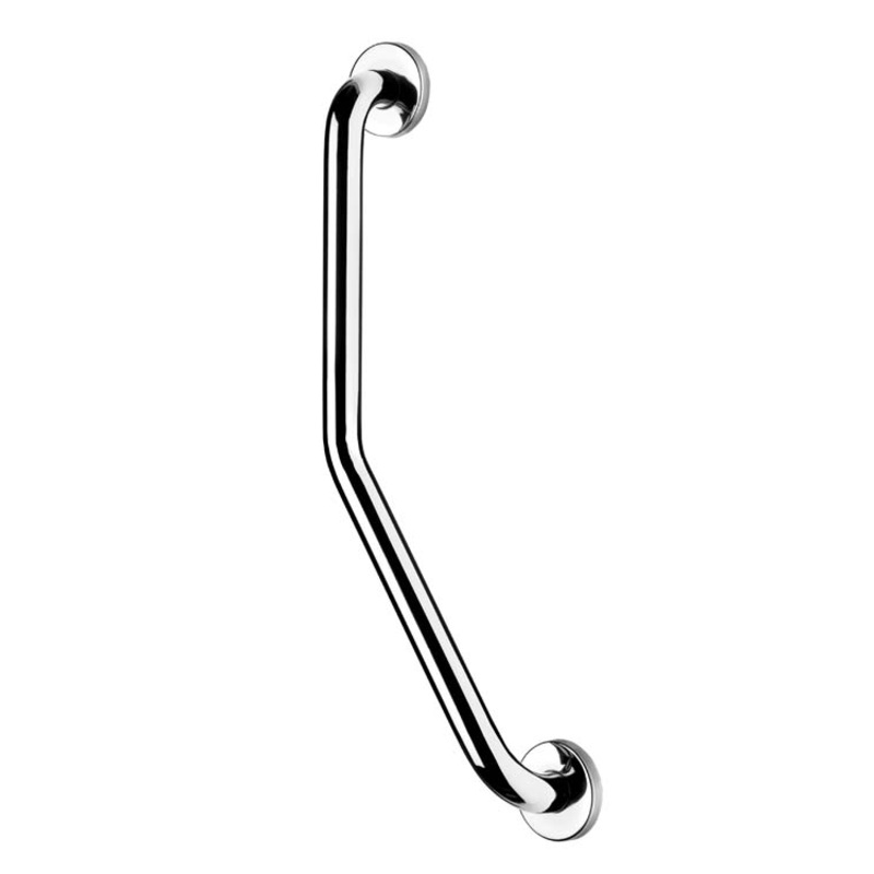 Croydex Angled Grab Bar with Concealed Fixing – 60cm – Stainless Steel