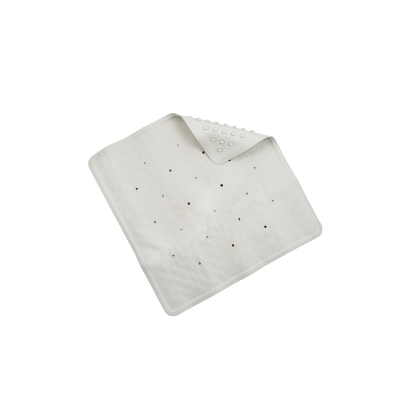 Croydex Basics Rubber Shower Mat – White