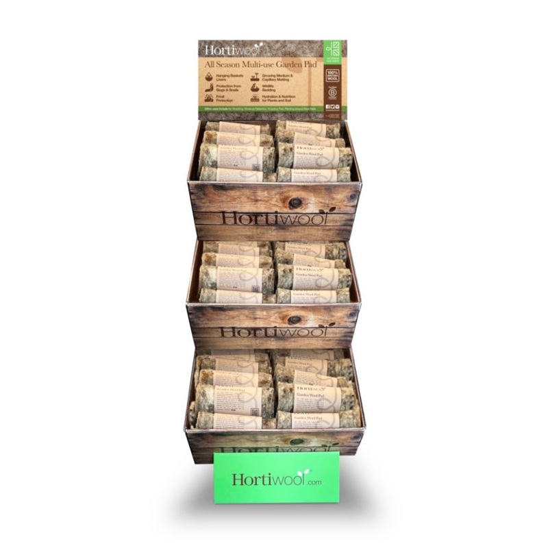 Hortiwool Starter Wool Pad Display Unit