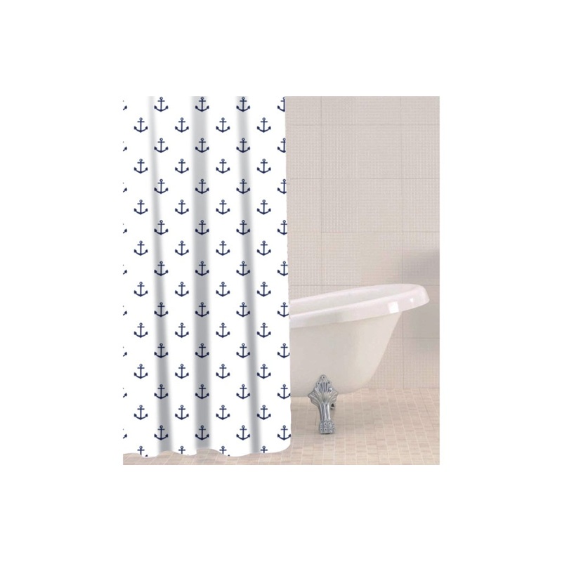 Sabichi Shower Curtain 180 x 180cm – Anchor