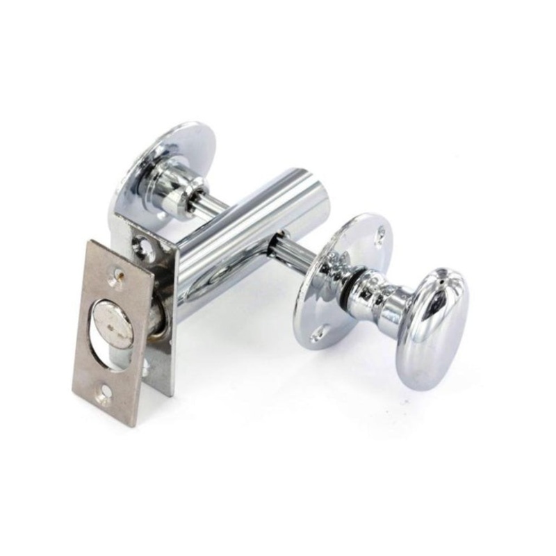 Securit Thumbturn Security Bolt & Release Chrome (1 Set) – 60mm