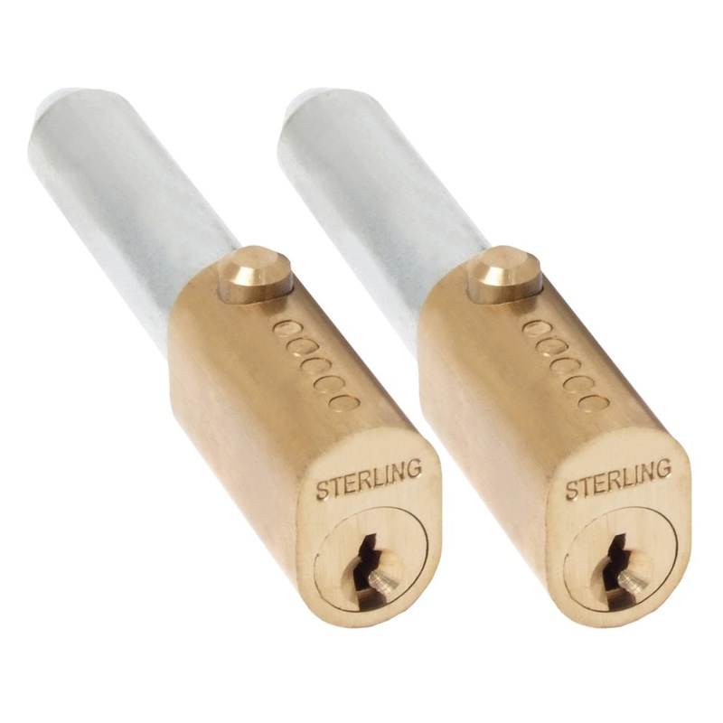 Sterling Bullet Lock – Keyed Alike Pair – Clam