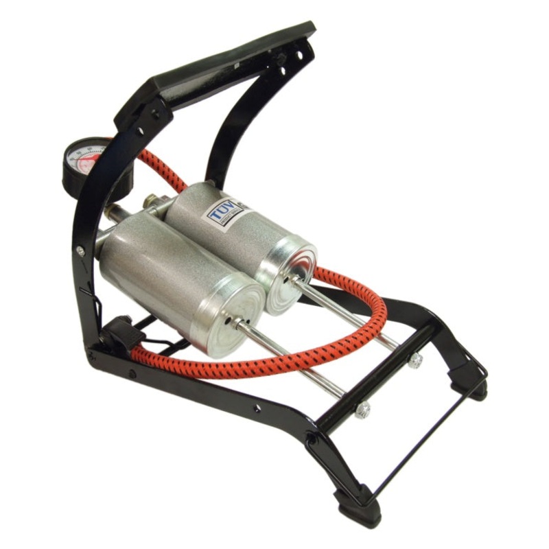 Streetwize Foot Pump Deluxe – Double Barrel